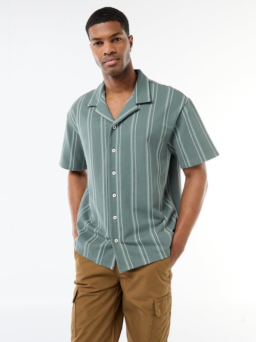 Striped Short-Sleeve Shirt - Kiabi
