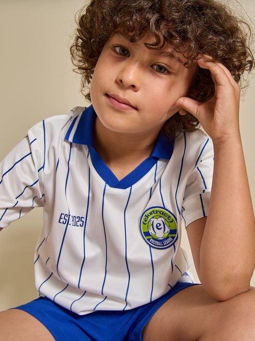 Striped short-sleeved football t-shirt (Ekstract) - Kiabi