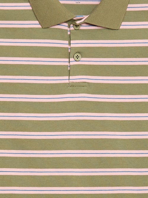 Striped Short-Sleeved Polo Shirt - Kiabi