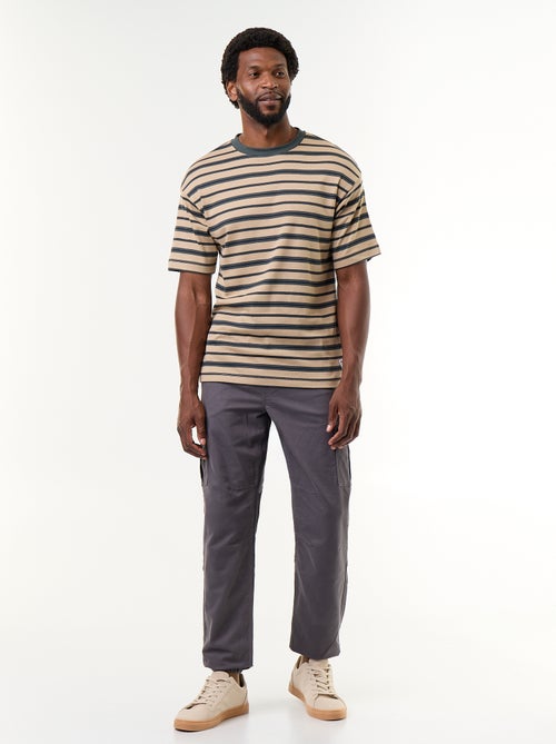 Striped Short-Sleeved T-shirt - Kiabi
