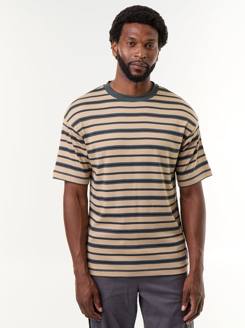 Striped Short-Sleeved T-shirt - Kiabi