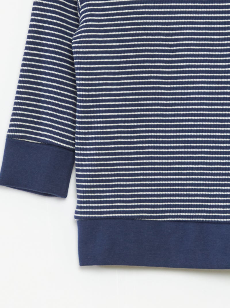 Striped T-shirt and trousers pyjama set - 2-piece set Blue - Kiabi