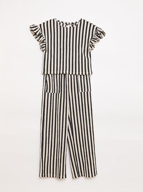 Striped T-shirt + Pants Set - 2 pieces - Kiabi