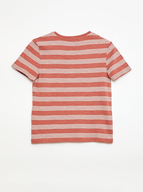 Striped T-shirt with Tunisian Collar - Kiabi