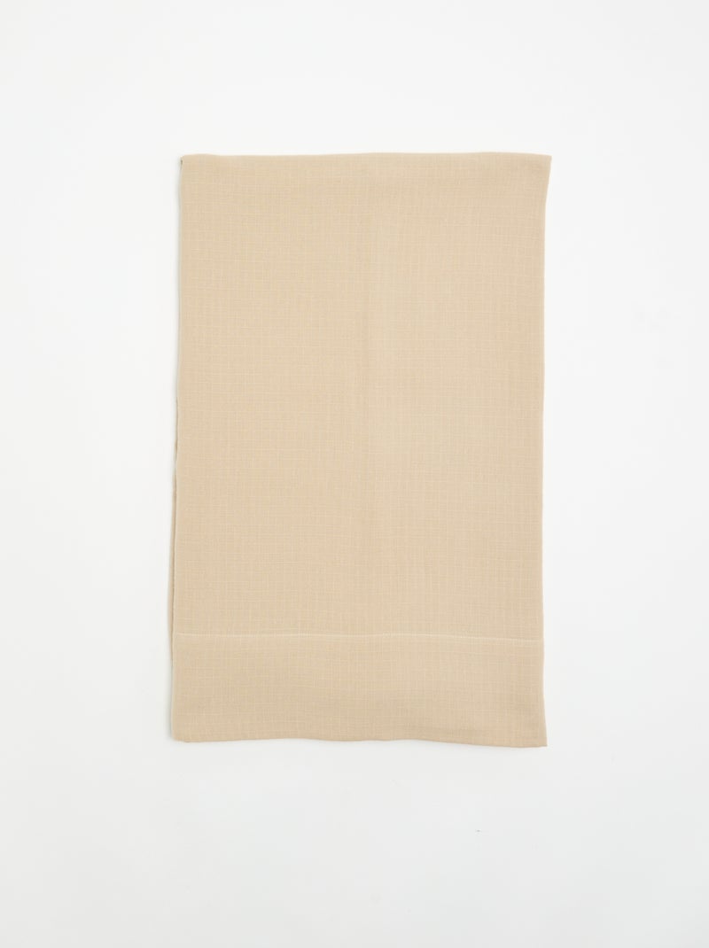 Strukturierter Baumwollvorhang - 140 x 240 cm Beige - Kiabi