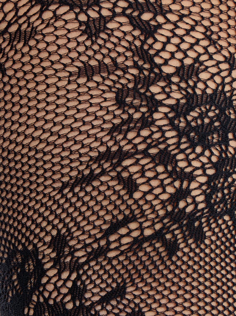 Strumpfhosen mit Blumenmuster im Spitzen-Look Noir - Kiabi