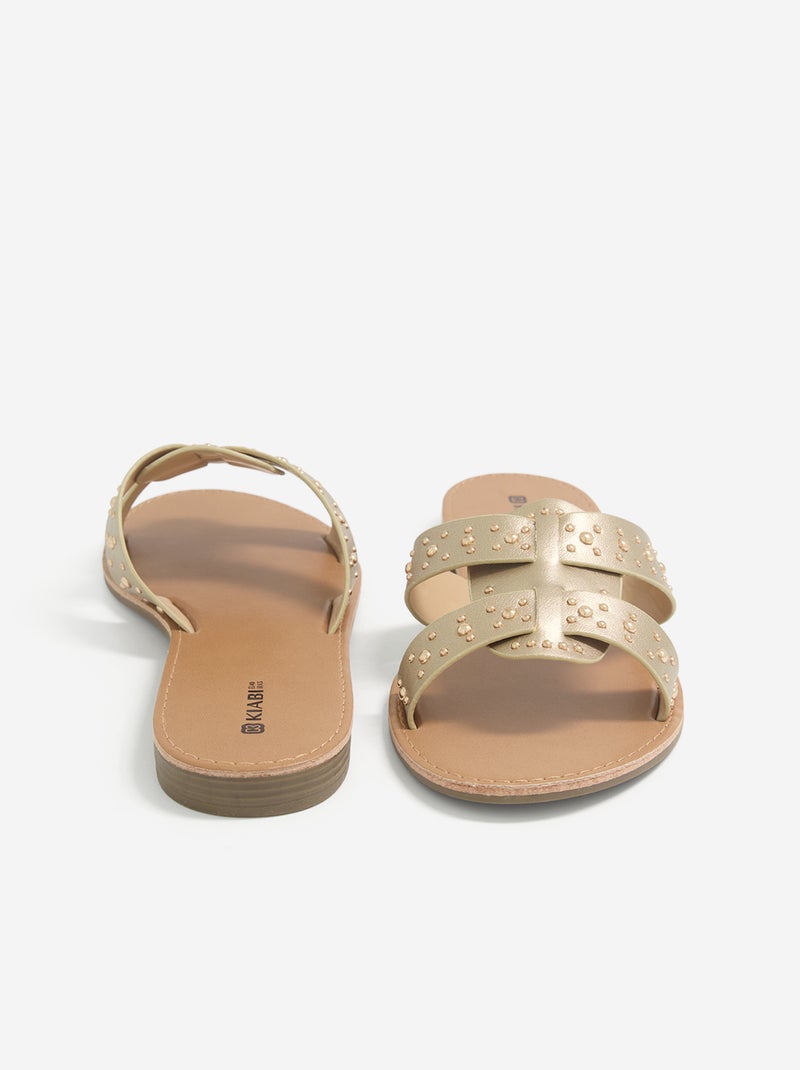 Studded Strap Mules Yellow - Kiabi