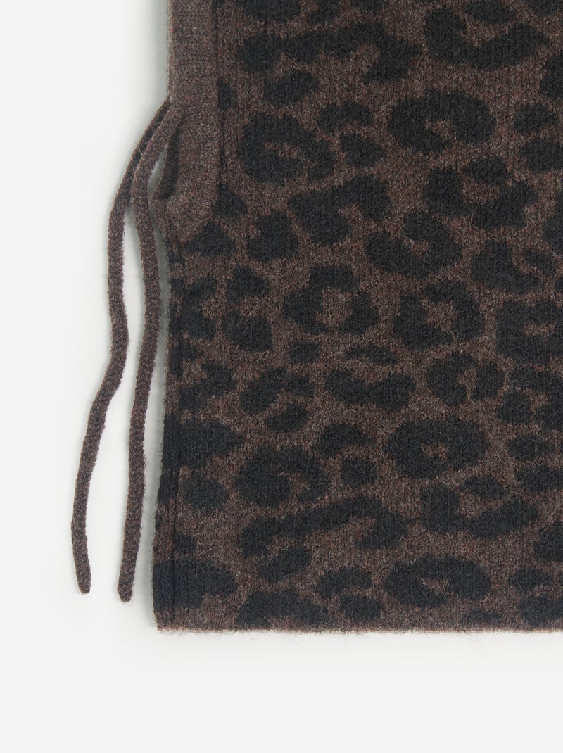 Sturmhaube mit Leopardenmuster Braun - Kiabi