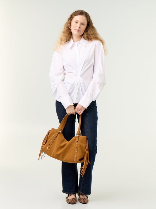 Stylish Front-Fitted Shirt - Kiabi Stylish Front-Fitted Shirt - Kiabi