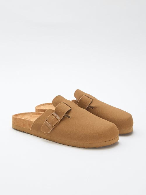 Suede-Effect Mule Clogs - Kiabi