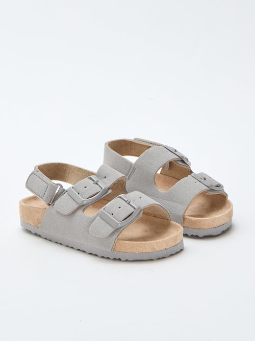 Suede Flat Sandals - Kiabi