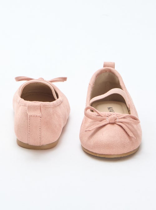 Suedette Ballerina Shoes with Strap - Kiabi