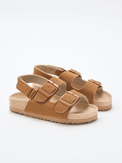 Suedette Flat Sandals - Kiabi
