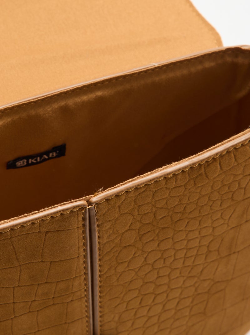 Suedette Handbag Beige - Kiabi