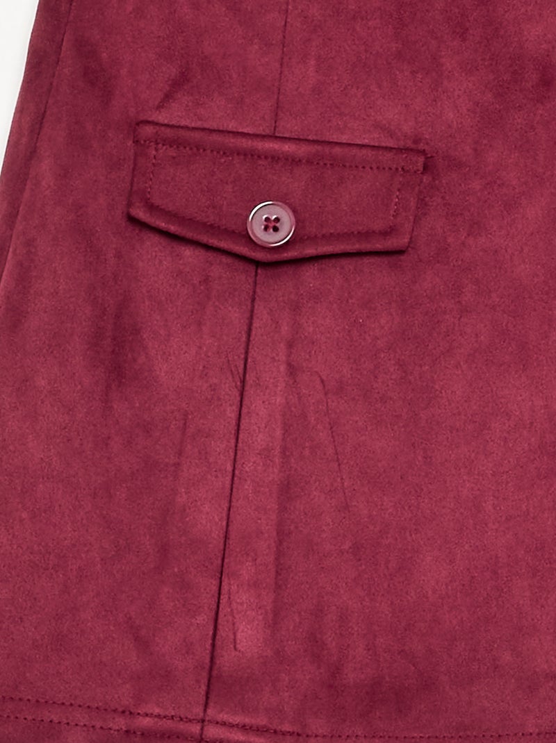 Suedette Skort Purple - Kiabi