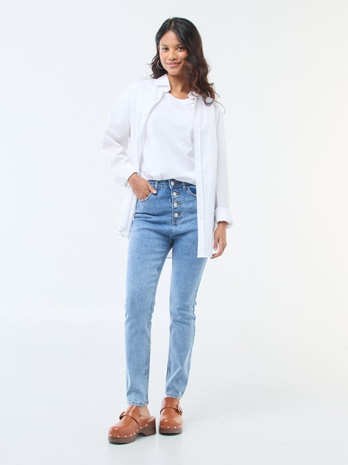 Super Skinny High-Waisted Jeans - L32 - Kiabi