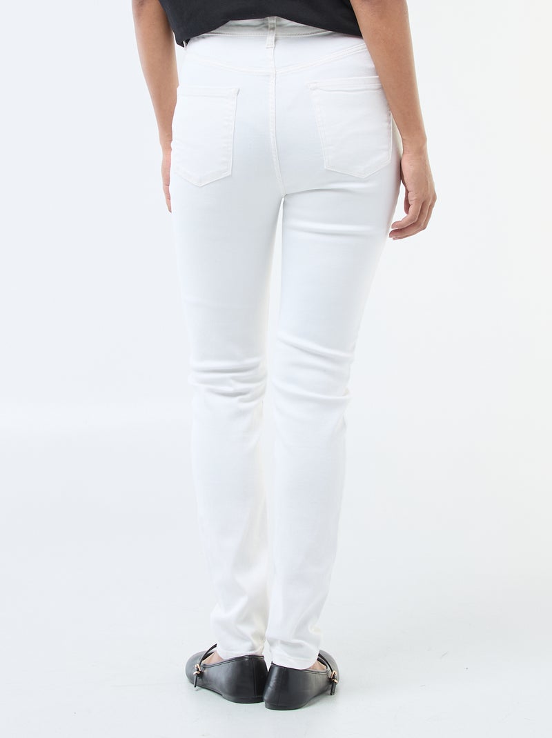 Super Skinny High-Waisted Jeans - L34 White - Kiabi