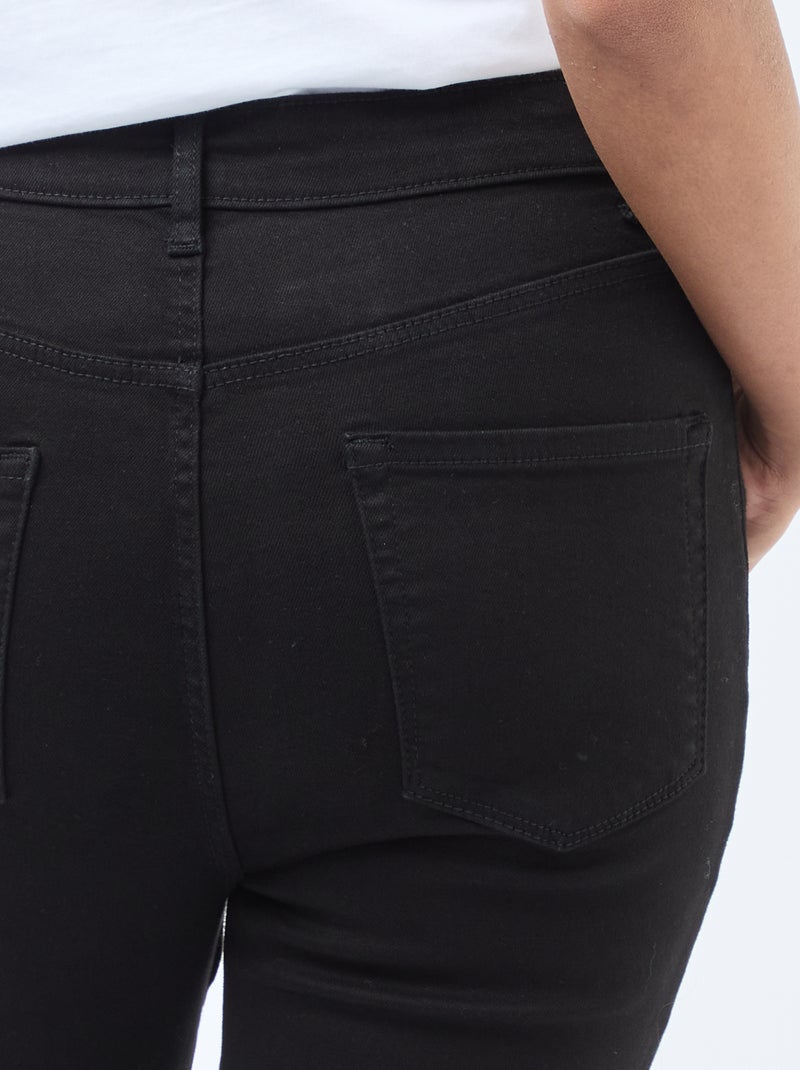Super Skinny Jeans mit extra hohem Bund - L28 Schwarz - Kiabi