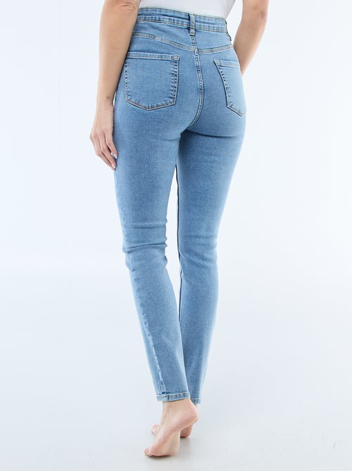Super Skinny Stretch Denim Jeans in Cotton - Kiabi