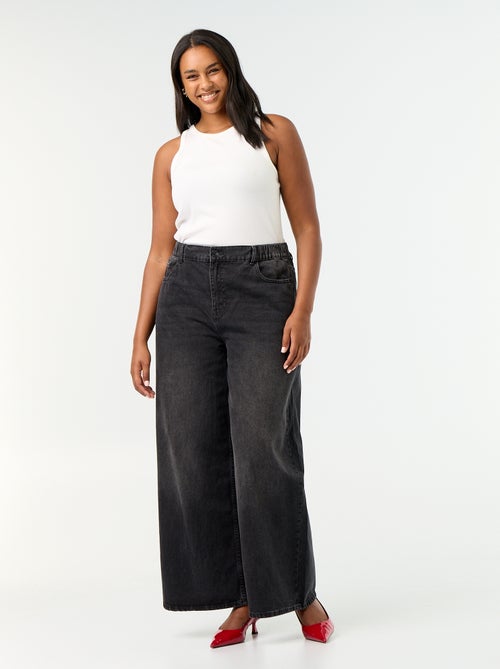 Super Wide Leg Jeans mit 5 Taschen - Kiabi