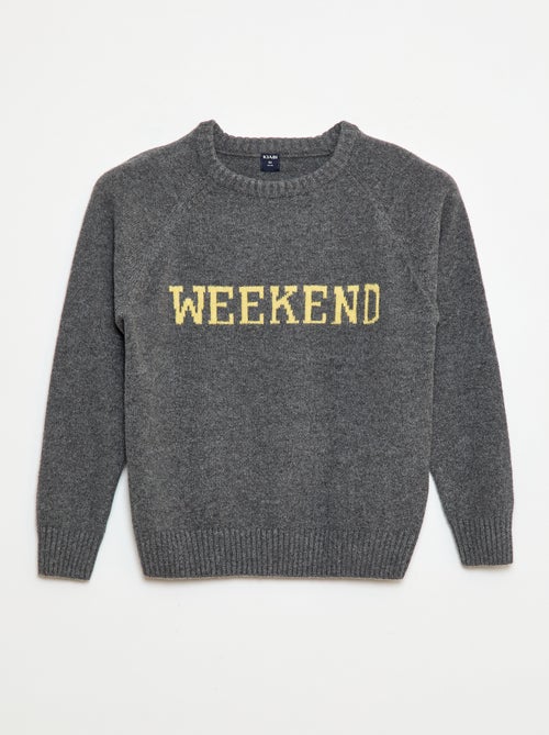Superweicher Pullover mit Botschaft - Kiabi