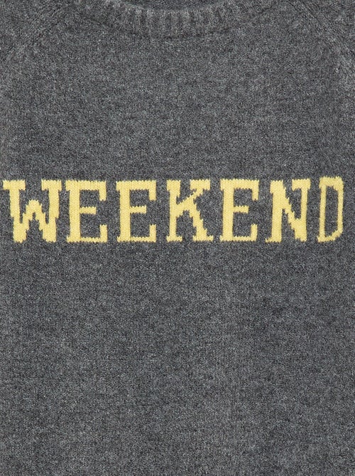 Superweicher Pullover mit Botschaft - Kiabi
