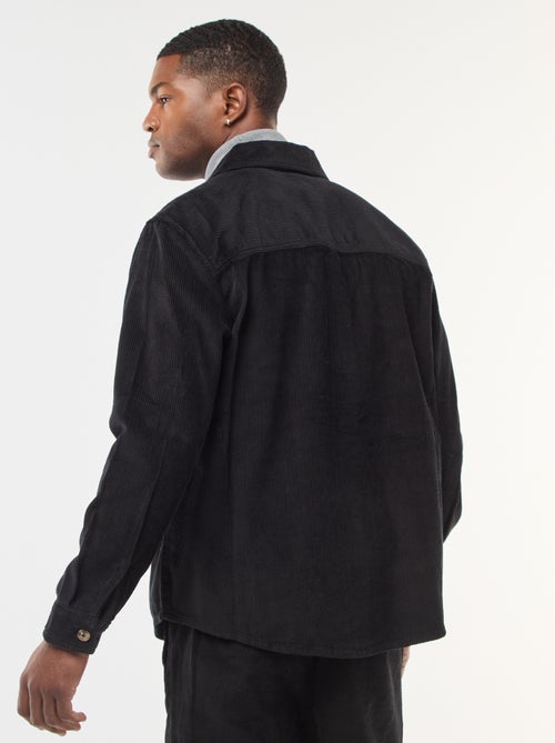 Surchemise en velours coton uni - Kiabi