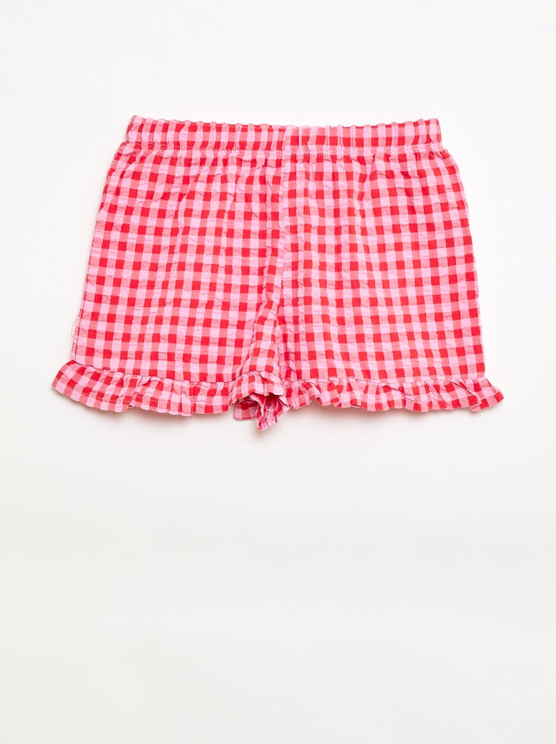 Süsses Pyjama-Set: T-Shirt + Shorts – 2-teilig Weiß - Kiabi