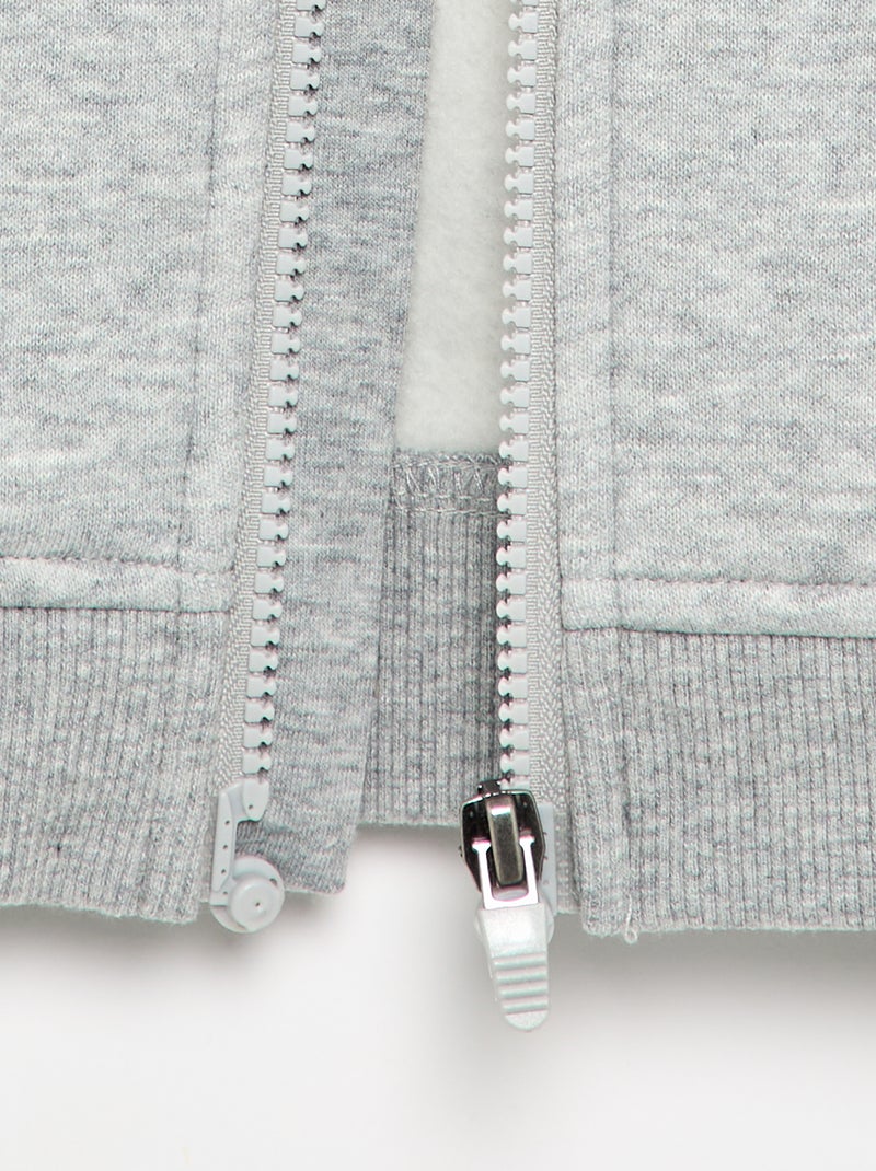 Sweat à capuche - collection facile à enfiler Gris - Kiabi