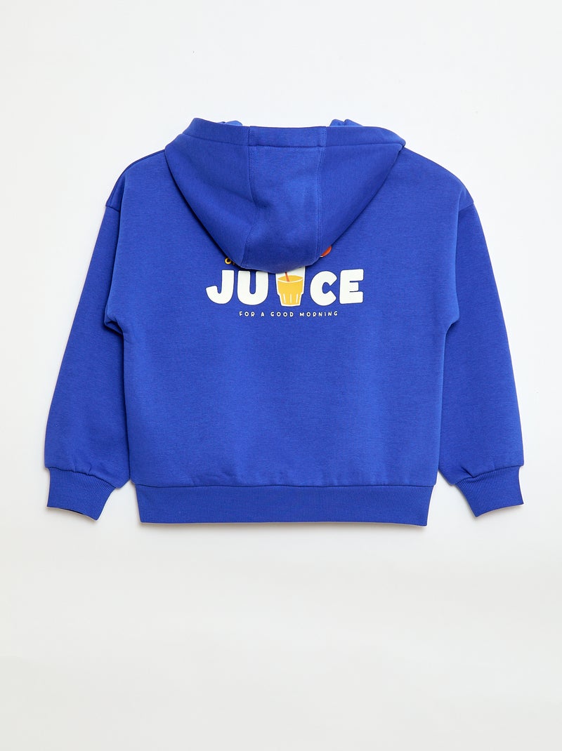 Sweat à capuche - Grafik Edition Bleu - Kiabi