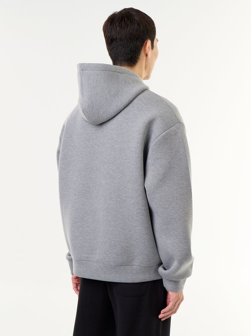 Sweat à capuche avec poche kangourou - Kiabi