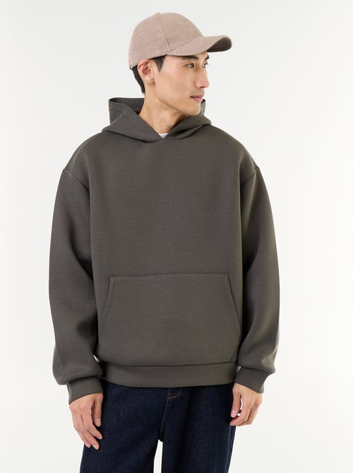 Sweat à capuche avec poche kangourou - Kiabi