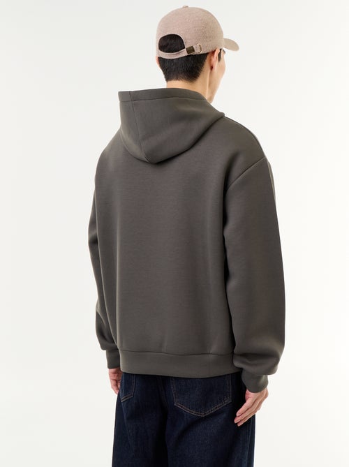 Sweat à capuche avec poche kangourou - Kiabi