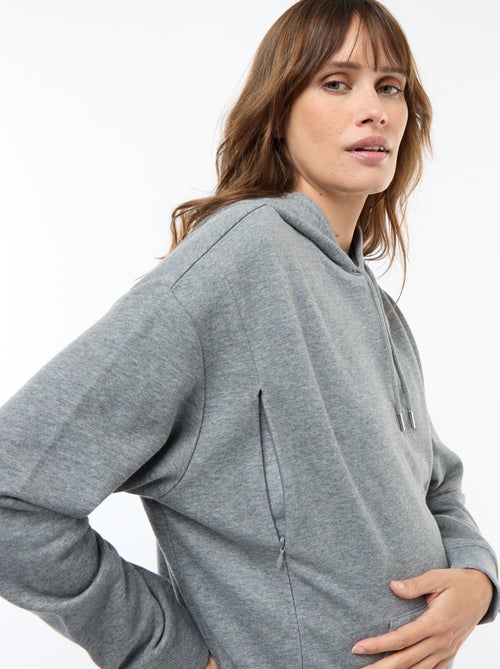 Sweat à capuche d'allaitement - Kiabi