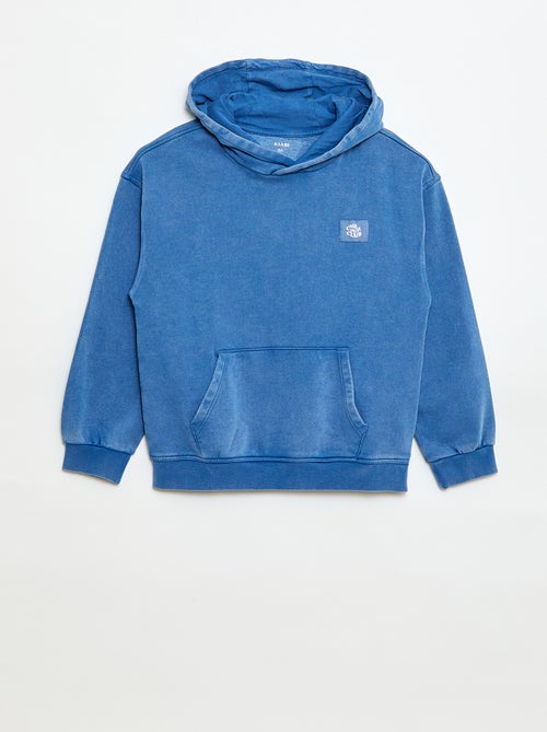 Sweat à capuche effet délavé - Kiabi