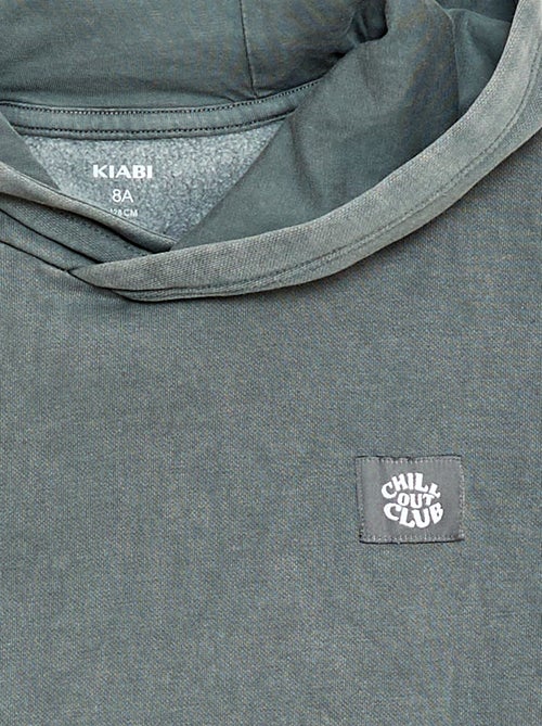 Sweat à capuche effet délavé - Kiabi