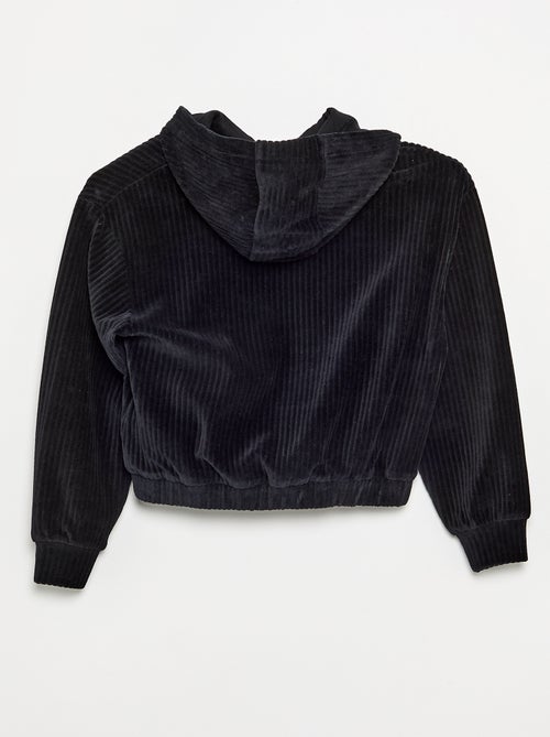 Sweat à capuche en maille côtelée - Kiabi Sweat à capuche en maille côtelée - Kiabi