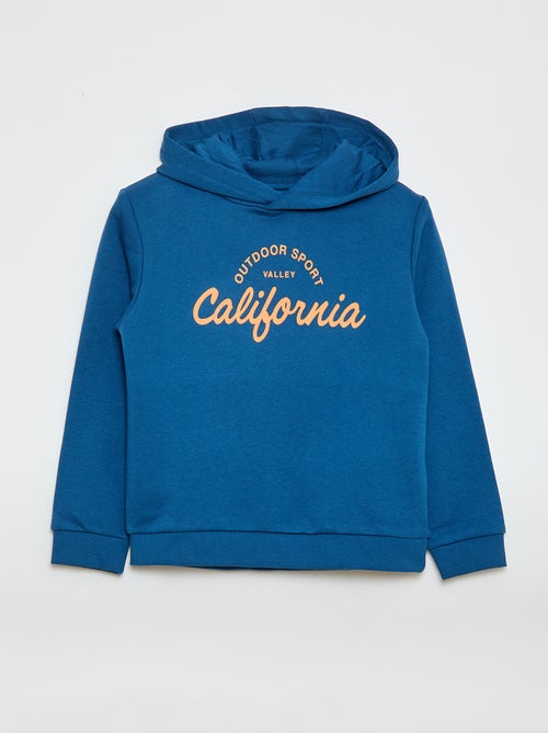 Sweat à capuche en molleton gratté - Kiabi