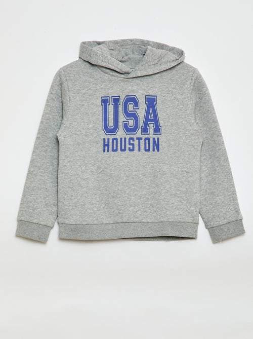 Sweat à capuche en molleton gratté - Kiabi