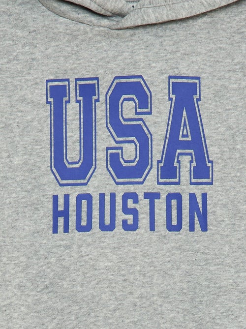 Sweat à capuche en molleton gratté - Kiabi