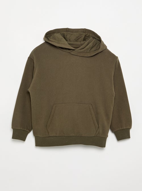 Sweat à capuche et poche kangourou - Kiabi