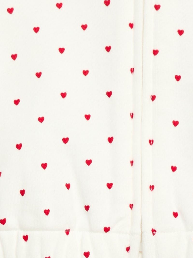 Sweat à capuche imprimé Blanc - Kiabi