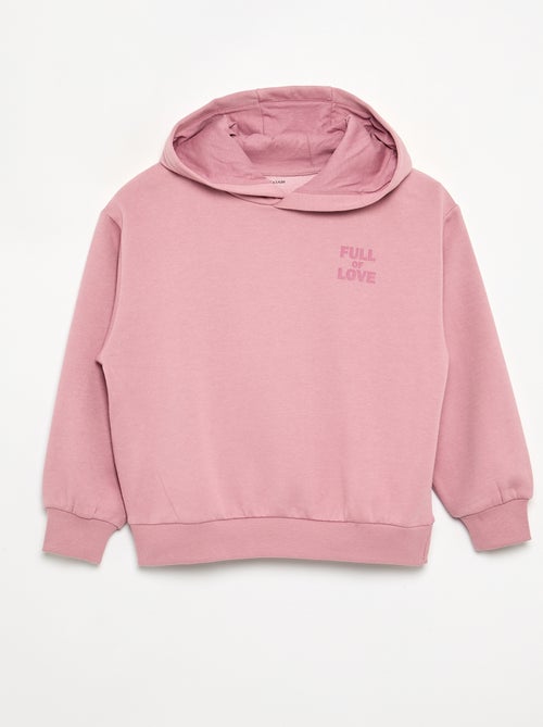 Sweat à capuche imprimé recto/verso - Kiabi