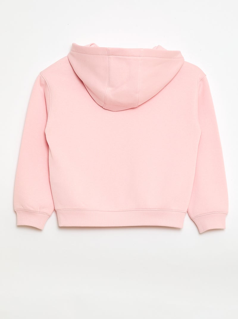 Sweat à capuche imprimé 'Stitch' Rose - Kiabi