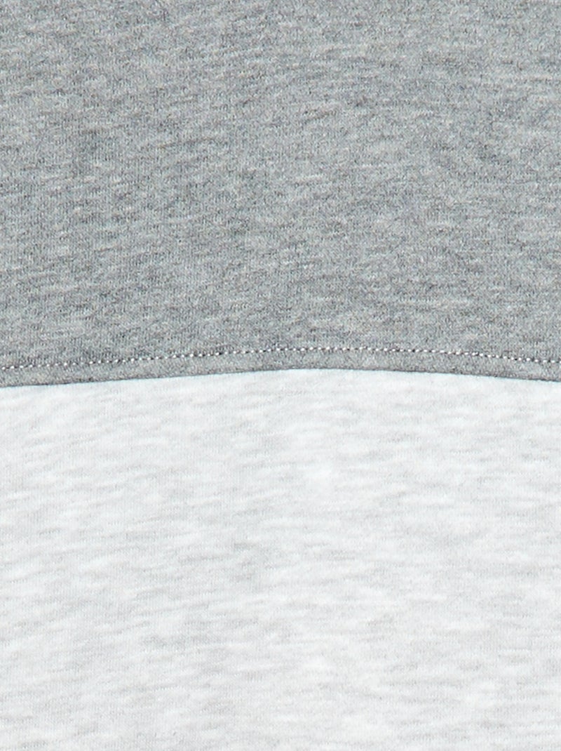 Sweat à capuche kangourou Gris - Kiabi