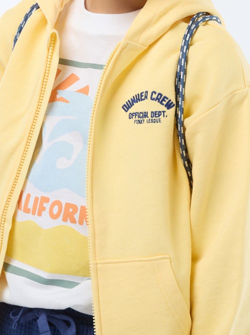 Sweat à capuche loose brodé - Kiabi