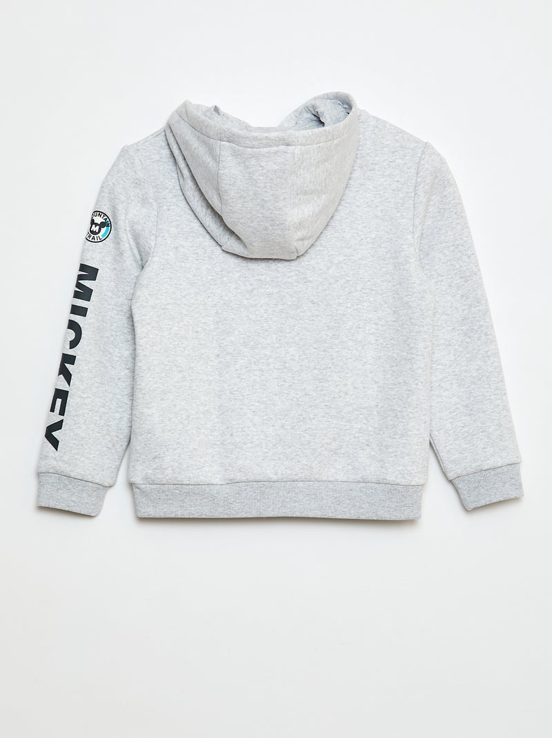Sweat à capuche 'Mickey' de 'Disney' Gris - Kiabi