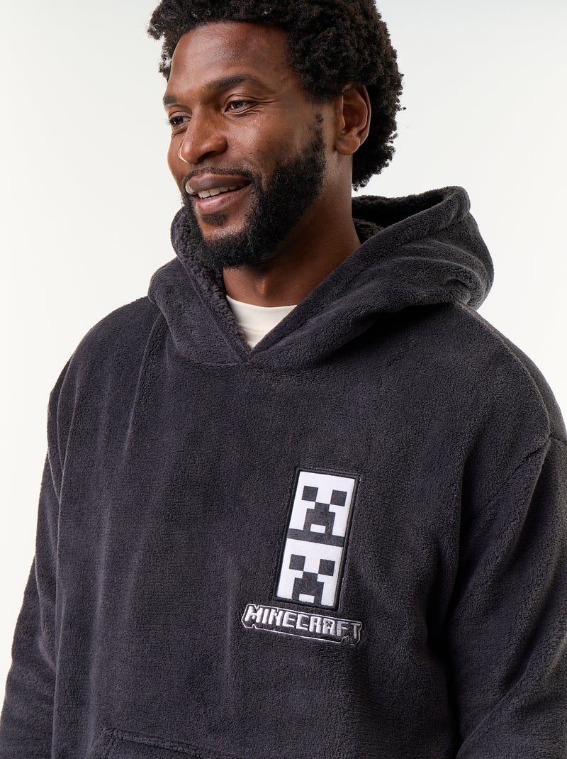 Sweat à capuche 'Minecraft' Noir - Kiabi