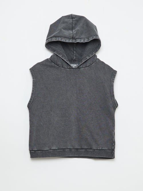 Sweat à capuche sans manches - Kiabi