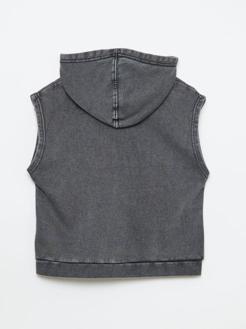 Sweat à capuche sans manches - Kiabi